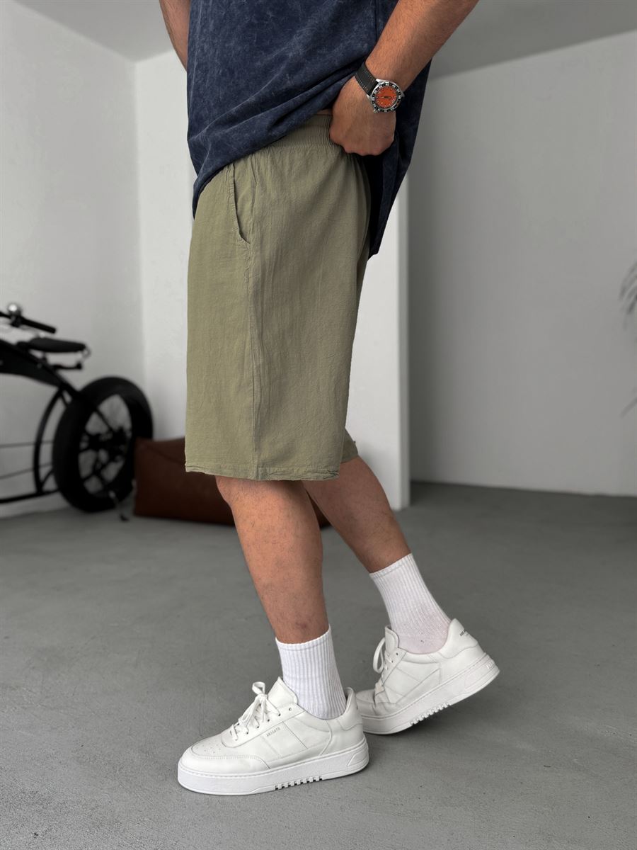 Khaki Fresh Fabric Shorts ES-80-57
