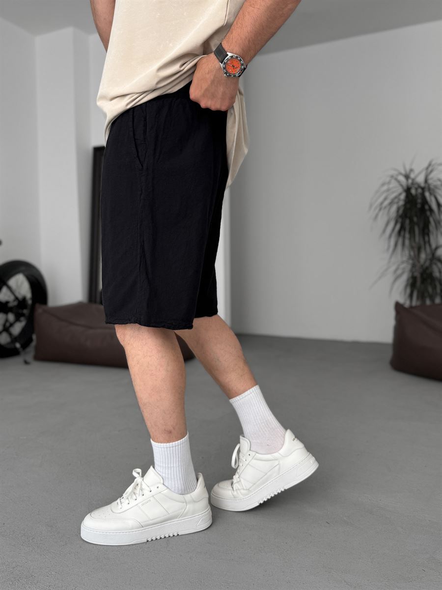 Black Fresh Fabric Shorts ES-80-57
