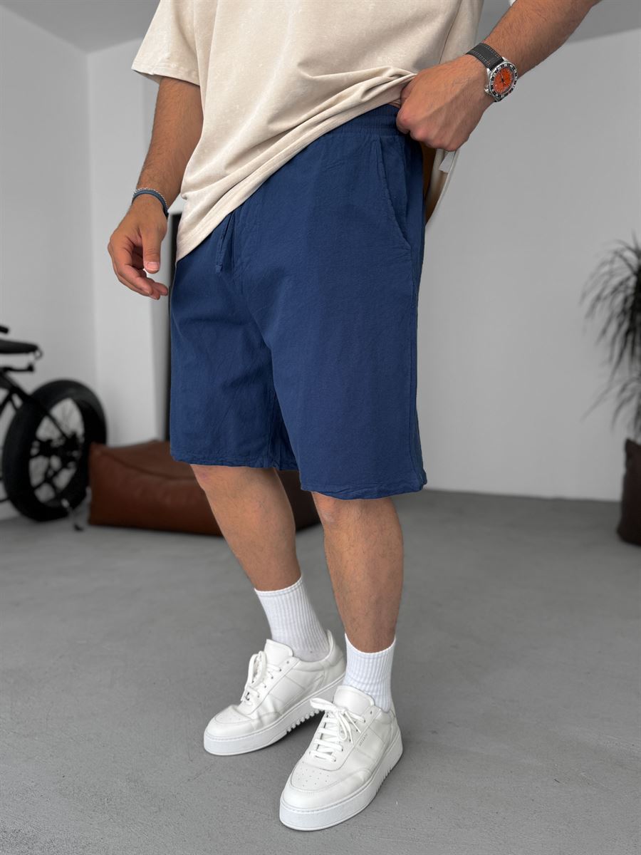 Navy Fresh Fabric Shorts ES-80-57