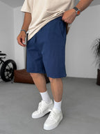 Navy Fresh Fabric Shorts ES-80-57