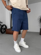 Navy Fresh Fabric Shorts ES-80-57