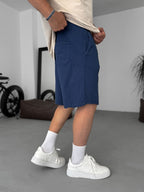 Navy Fresh Fabric Shorts ES-80-57