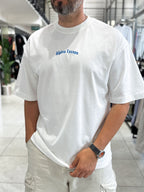 White Alpine Embroidered Oversize T-Shirt RES-1131