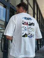 White Goats Back Print Oversize T-Shirt RES-1126