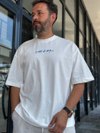 White Goats Back Print Oversize T-Shirt RES-1126