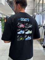 Black Goats Back Print Oversize T-Shirt RES-1126