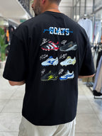 Black Goats Back Print Oversize T-Shirt RES-1126