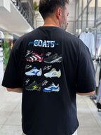Black Goats Back Print Oversize T-Shirt RES-1126