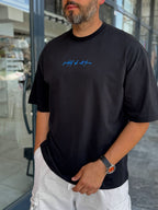 Black Goats Back Print Oversize T-Shirt RES-1126