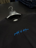 Black Goats Back Print Oversize T-Shirt RES-1126