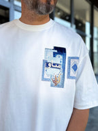 White Back Ottoman Patch Oversize T-Shirt SW-5081