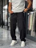 Black Slim Gabardine Trousers WE-2852