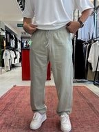 Green Slim Gabardine Trousers WE-2852