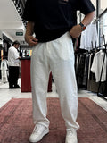 Ecru Slim Gabardine Trousers WE-2852