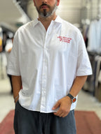 White Culture Embroidered Short-Sleeved Shirt TW-1210