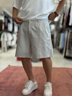 Stone Linen Loose Fit Shorts DF-3418