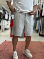 Stone Linen Loose Fit Shorts DF-3418