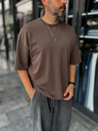 Coffee Wash Oversize T-Shirt DF-2180