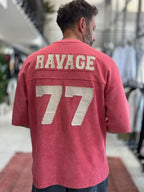 Red 77 Washed Oversize T-Shirt ES-71-164