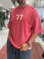 Red 77 Washed Oversize T-Shirt ES-71-164