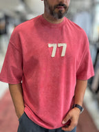 Red 77 Washed Oversize T-Shirt ES-71-164