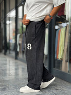 Black 08 Printed Washed Tracksuit ES-80-42