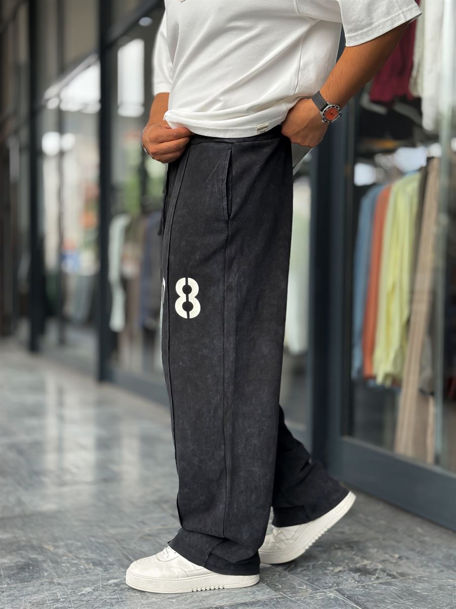 Black 08 Printed Washed Tracksuit ES-80-42
