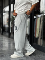 Ice Grey 08 Printed Washed Tracksuit ES-80-42