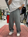Smoked Embossed Washed Straight Leg Sweatpants ES-80-61
