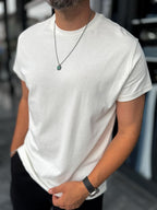 White Slim Fit T-Shirt ES-71-108