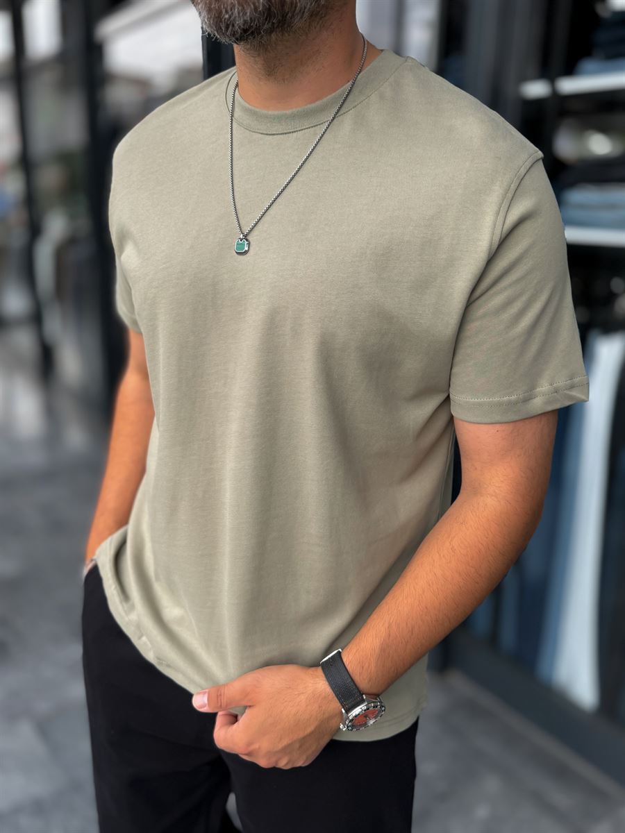 Khaki Slim Fit T-Shirt ES-71-108