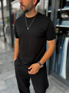 Black Slim Fit T-Shirt ES-71-108