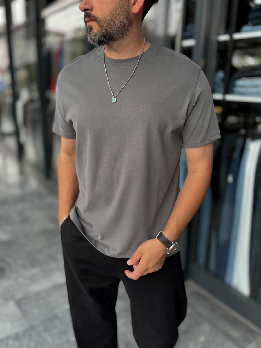 Anthracite Slim Fit T-Shirt ES-71-108