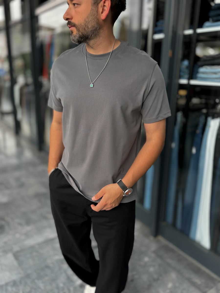 Anthracite Slim Fit T-Shirt ES-71-108