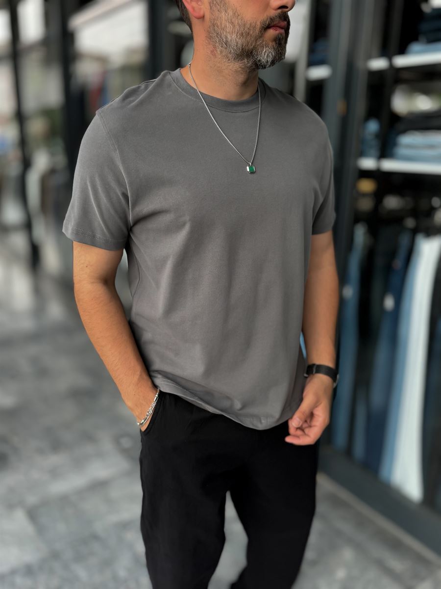 Anthracite Slim Fit T-Shirt ES-71-108
