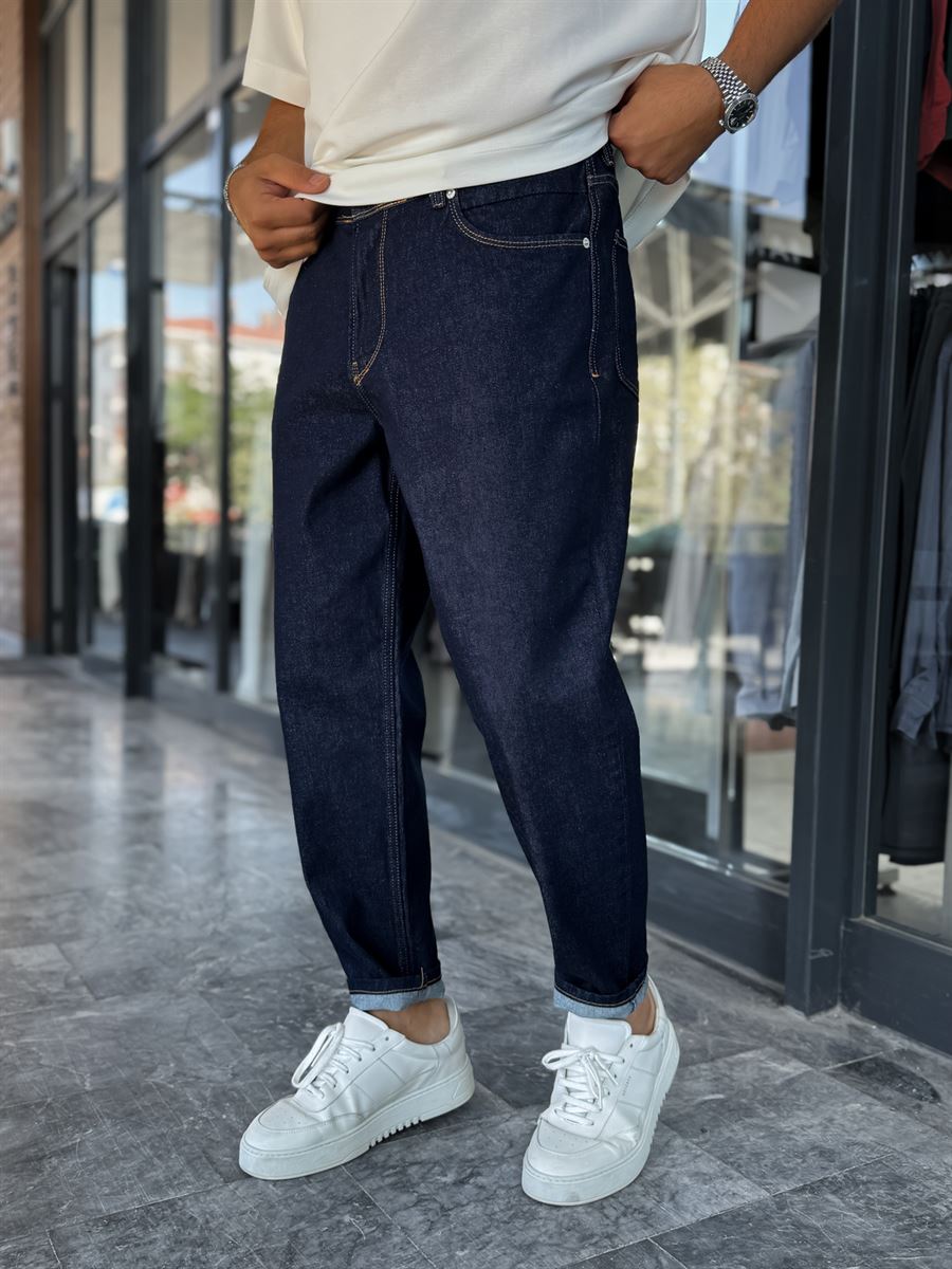 Navy Blue Boyfriend DF-3455
