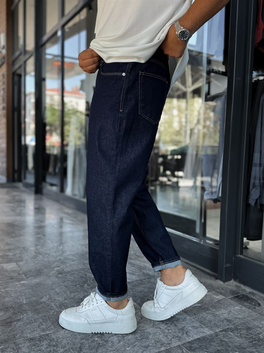 Navy Blue Boyfriend DF-3455