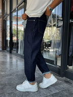 Navy Blue Boyfriend DF-3455