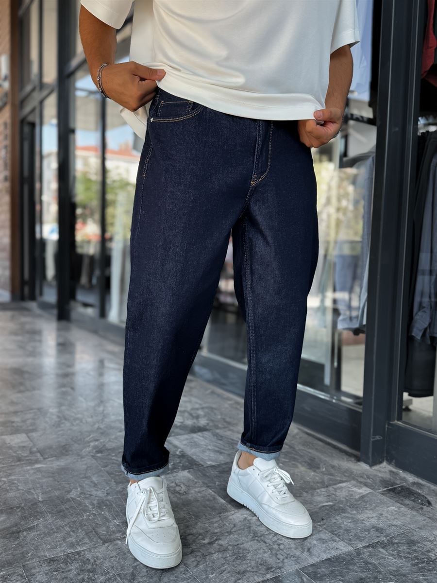 Navy Blue Boyfriend DF-3455