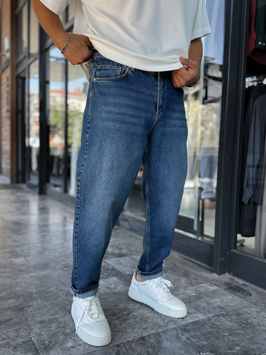Dark Blue Washed Boyfriend DF-3477