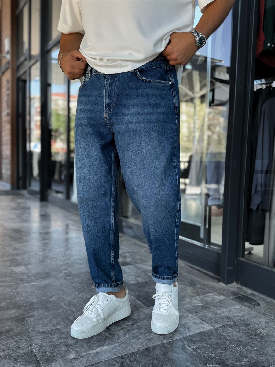 Dark Blue Washed Boyfriend DF-3477