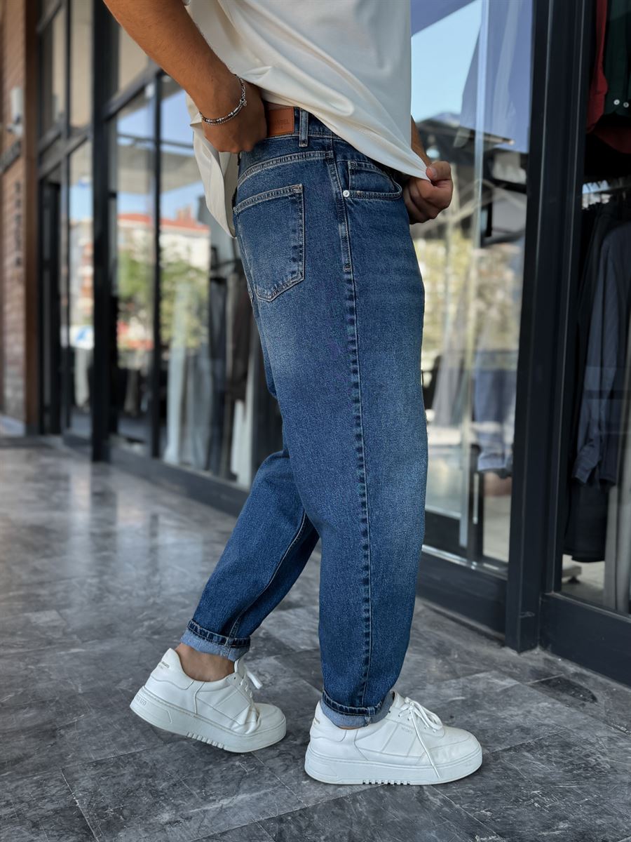 Dark Blue Washed Boyfriend DF-3477