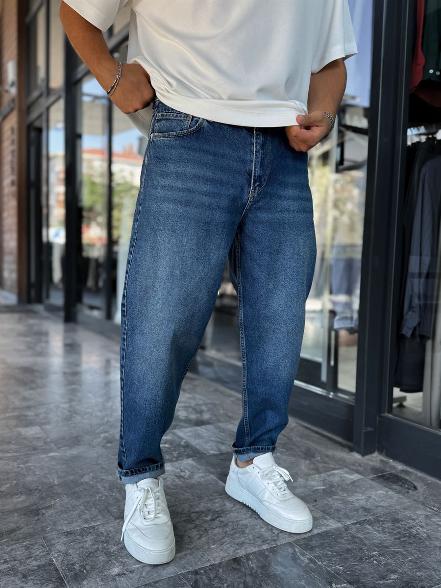 Dark Blue Washed Boyfriend DF-3477