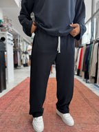 Black Corduroy Baggy Pants TW-7065