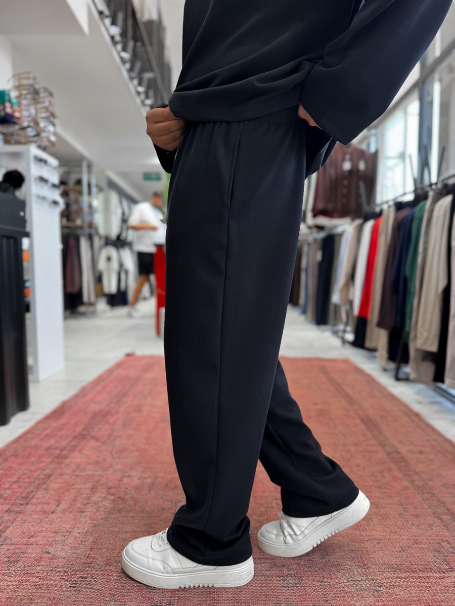 Black Corduroy Baggy Pants TW-7065