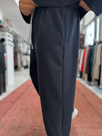 Black Corduroy Baggy Pants TW-7065