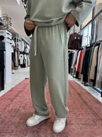 Green Corduroy Baggy Pants TW-7065