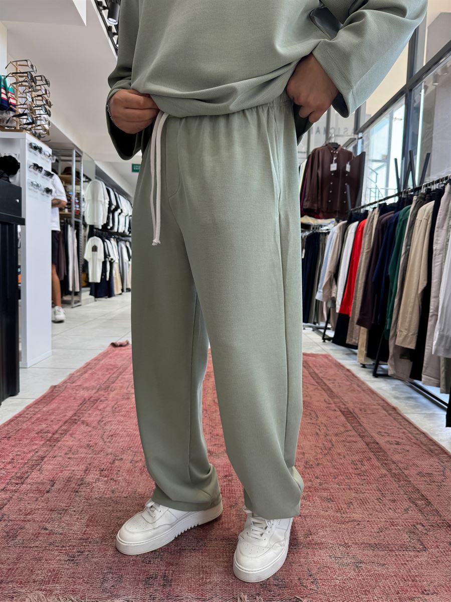 Green Corduroy Baggy Pants TW-7065