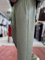Green Corduroy Baggy Pants TW-7065