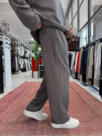 Brown Corduroy Baggy Pants TW-7065